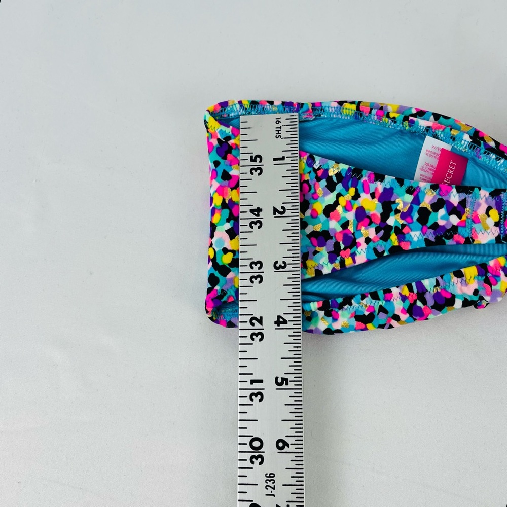 Victoria's Secret Colorful Confetti Strapless Bandeau Bikini Top Size M - Picture 8 of 11